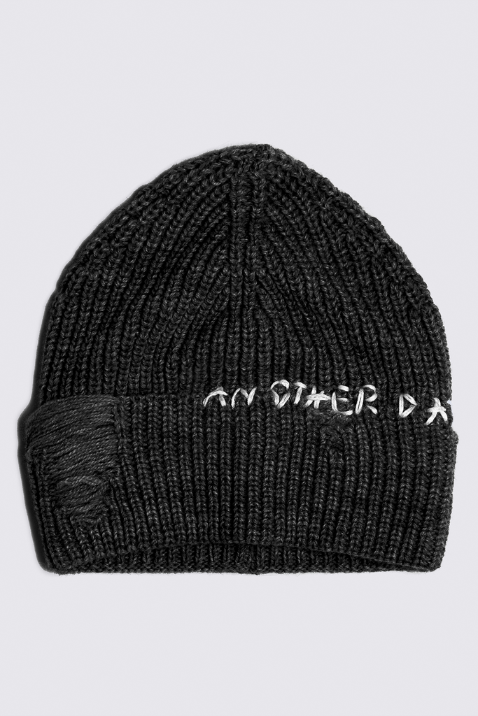 KNIT HAT MAN - NERO/BLACK